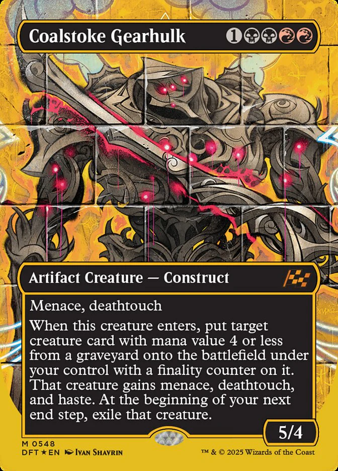 Coalstoke Gearhulk - [First Place Foil, Borderless] Aetherdrift (DFT)