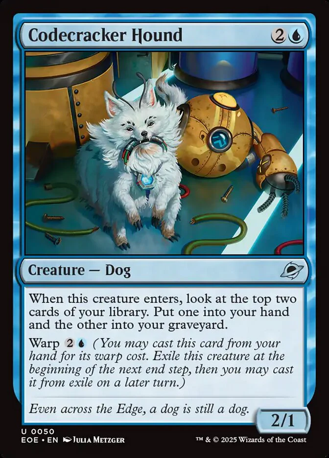 Codecracker Hound (50) - [Foil] Edge of Eternities (EOE)