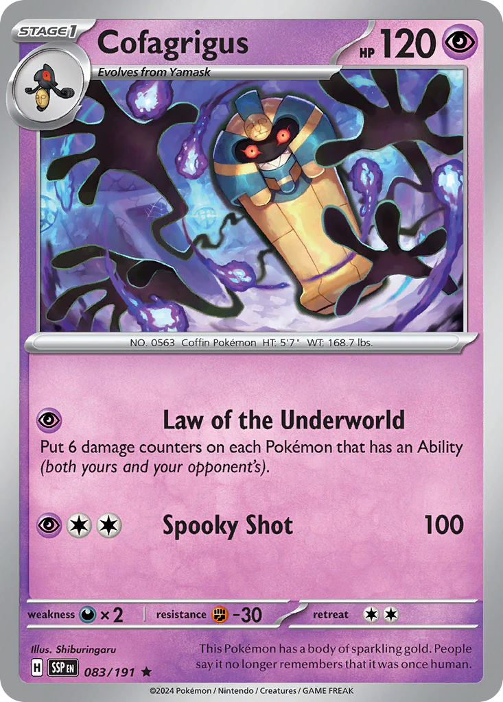 Cofagrigus (83/191) - [Holo Foil] Surging Sparks (SSP)