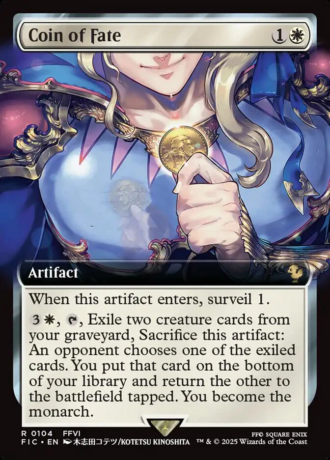 Coin of Fate (104) - [Foil, Extended Art] Final Fantasy Commander (FIC)