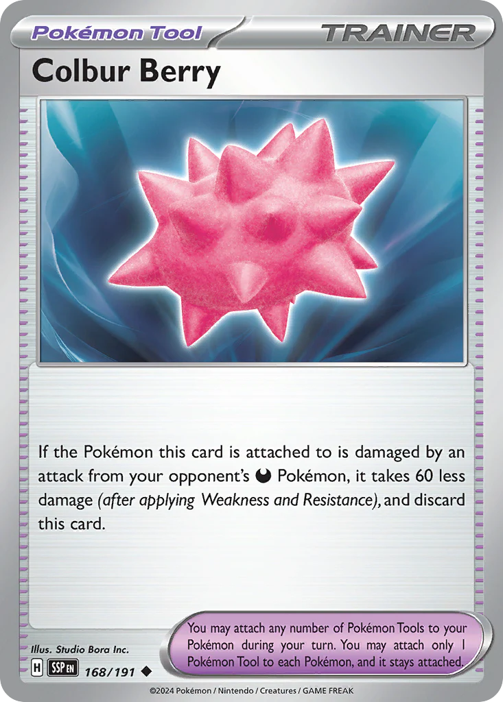 Colbur Berry (168/191) - [Reverse Holo] Surging Sparks (SSP)