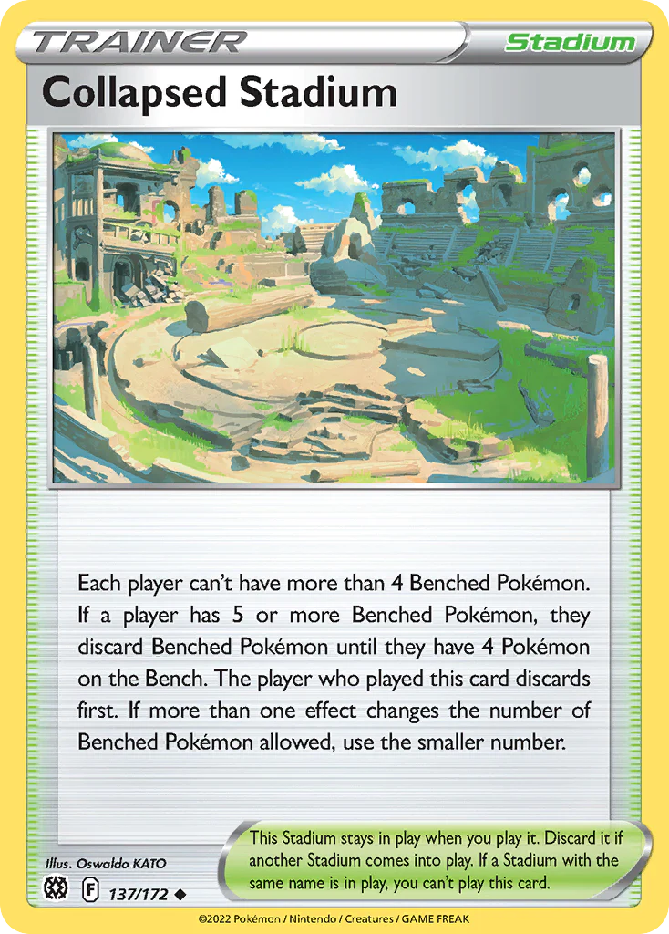 Collapsed Stadium (137/172) - [Reverse Holo] Brilliant Stars (BRS)