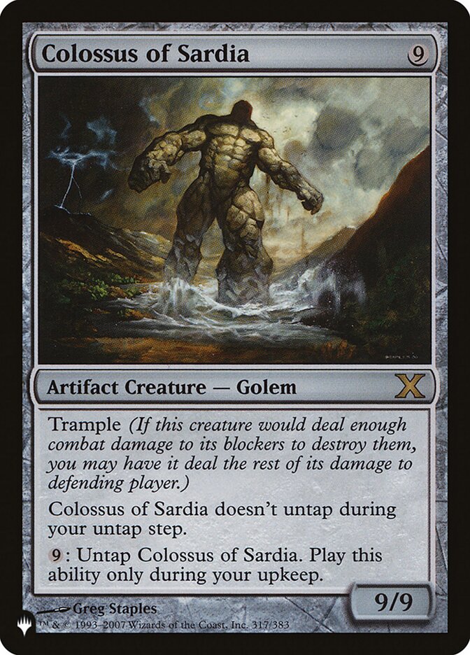 Colossus of Sardia - The List (PLST)