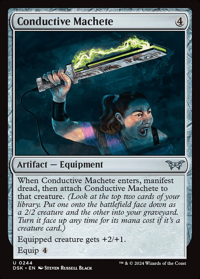 Conductive Machete - [Foil] Duskmourn: House of Horror (DSK)