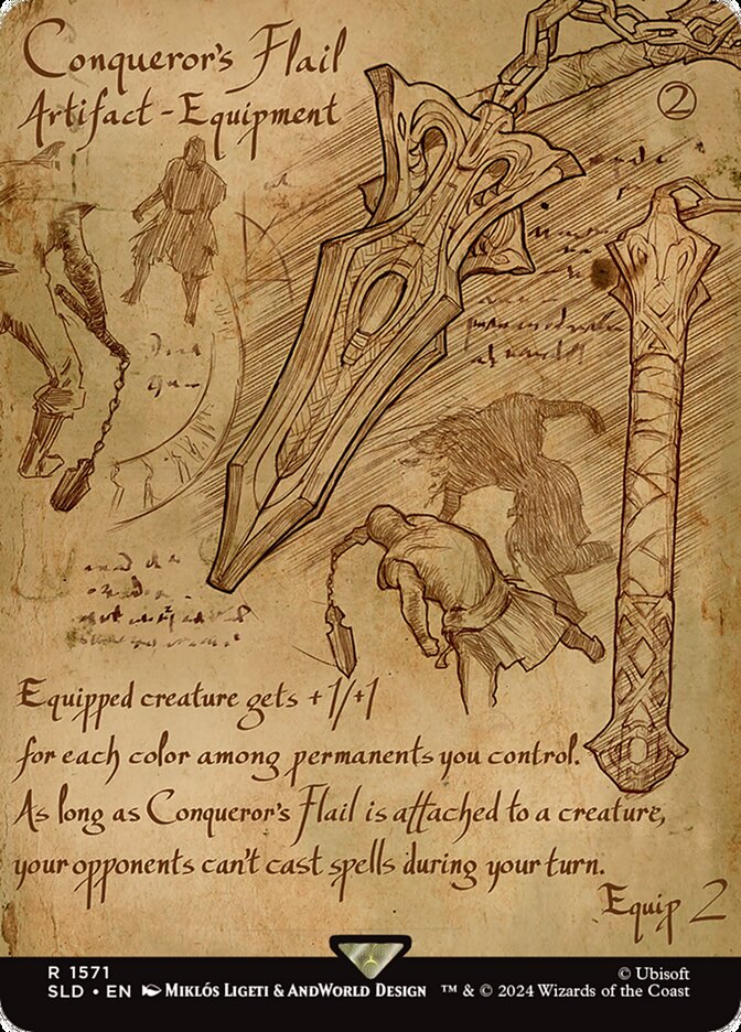 Conqueror's Flail (1571) - [Foil, Borderless] Secret Lair Drop (SLD)