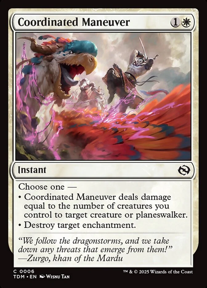 Coordinated Maneuver (6) - [Foil] Tarkir: Dragonstorm (TDM)