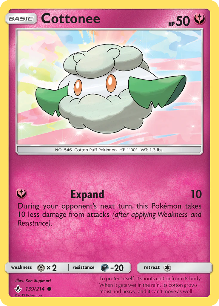 Cottonee (139/214) - Unbroken Bonds (UNB)