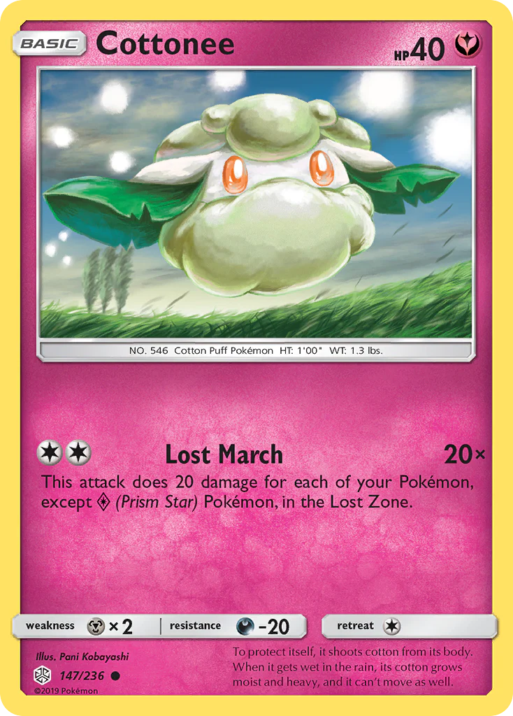 Cottonee (147/236) - [Reverse Holo] Cosmic Eclipse (CEC)