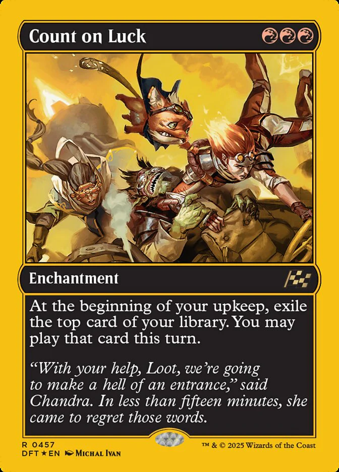 Count on Luck - [First Place Foil] Aetherdrift (DFT)