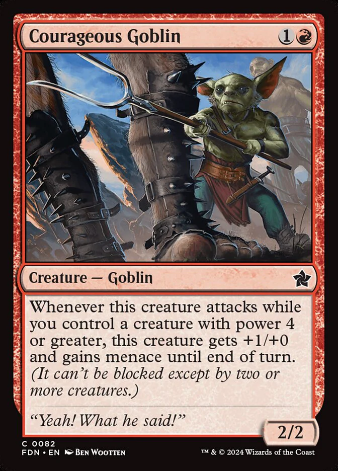 Courageous Goblin - [Foil] Foundations (FDN)