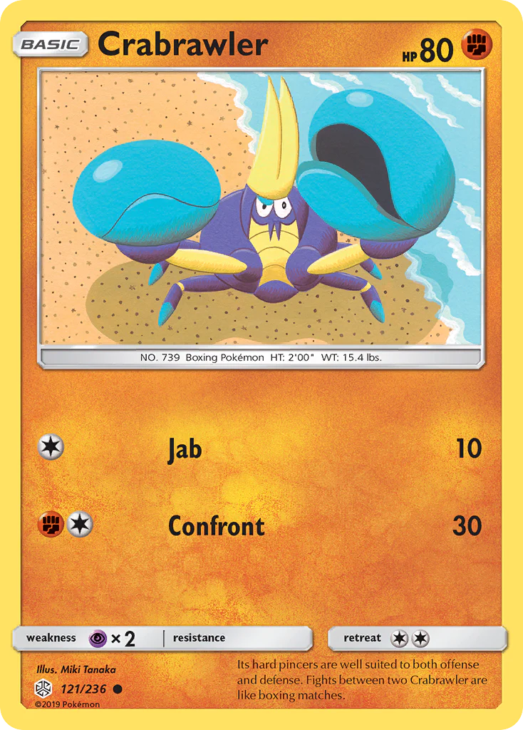 Crabrawler (121/236) - [Reverse Holo] Cosmic Eclipse (CEC)