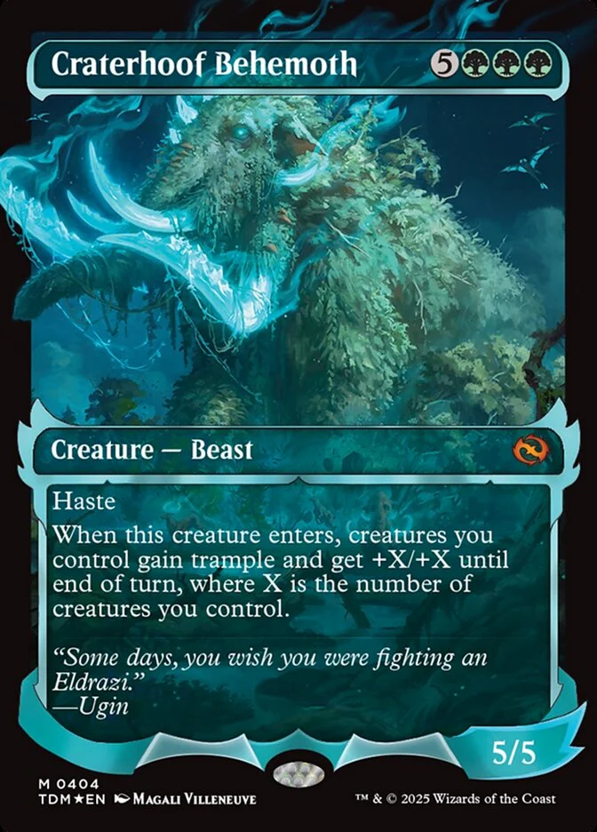 Craterhoof Behemoth (404) - [Foil, Showcase] Tarkir: Dragonstorm (TDM)