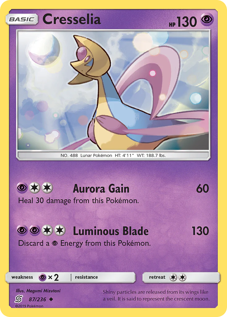 Cresselia (87/236) - [Reverse Holo] Unified Minds (UNM)