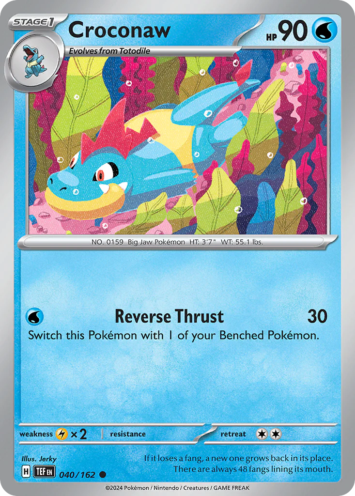 Croconaw (40/162) - Temporal Forces (TEF)