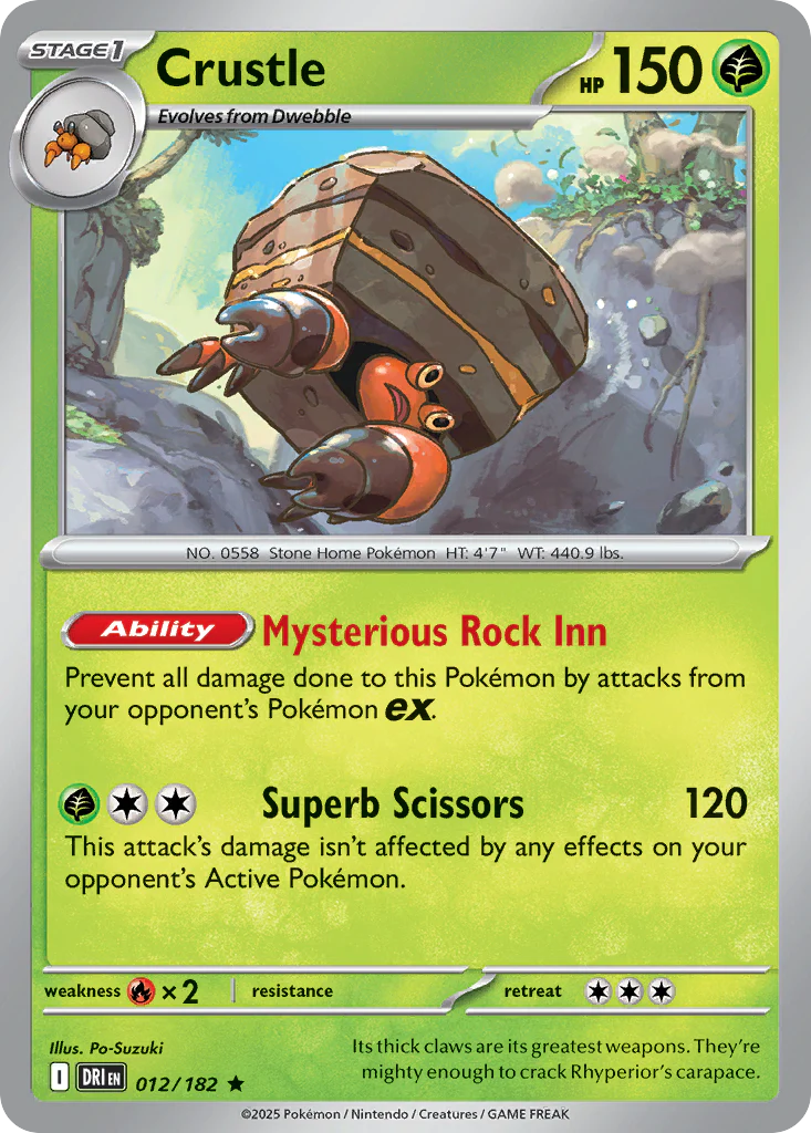 Crustle (12/182) - [Holo Foil] Destined Rivals (DRI)