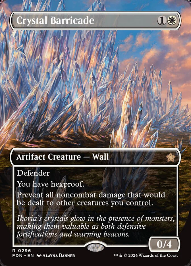 Crystal Barricade - [Borderless] Foundations (FDN)
