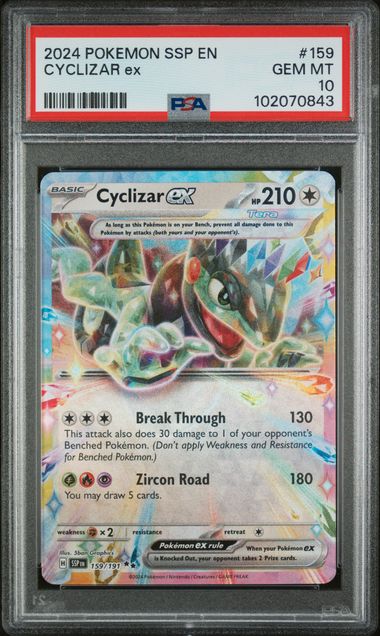 Cyclizar ex #159 - [Graded PSA 10] SV08: Surging Sparks (SV08)