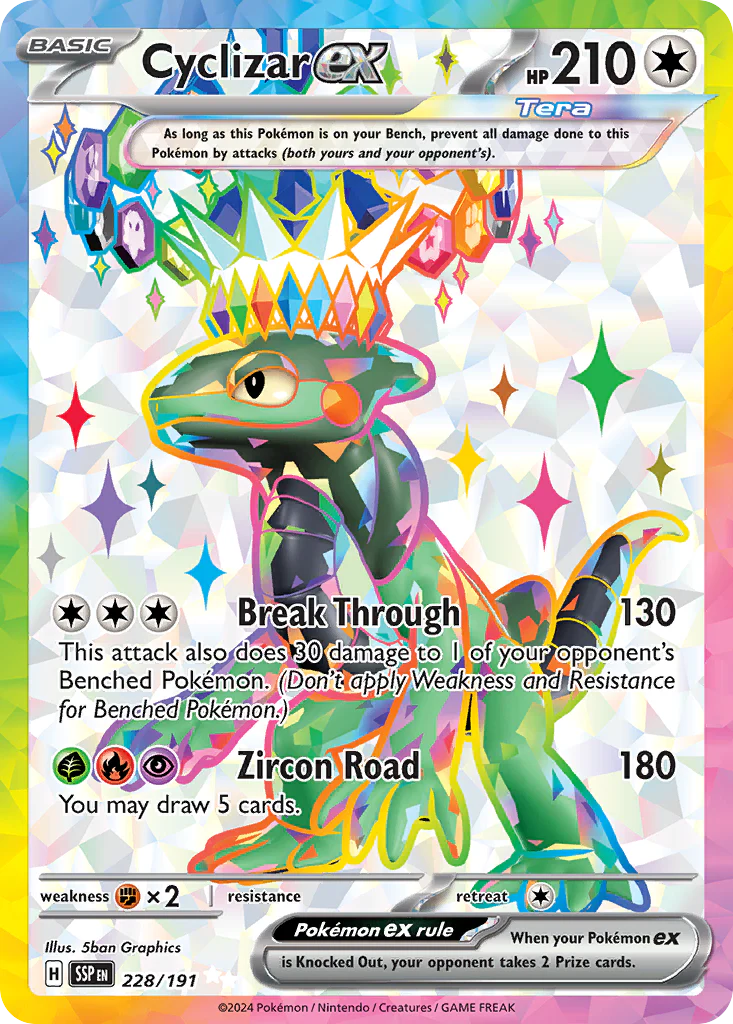 Cyclizar ex (228/191) - [Full Art] Surging Sparks (SSP)