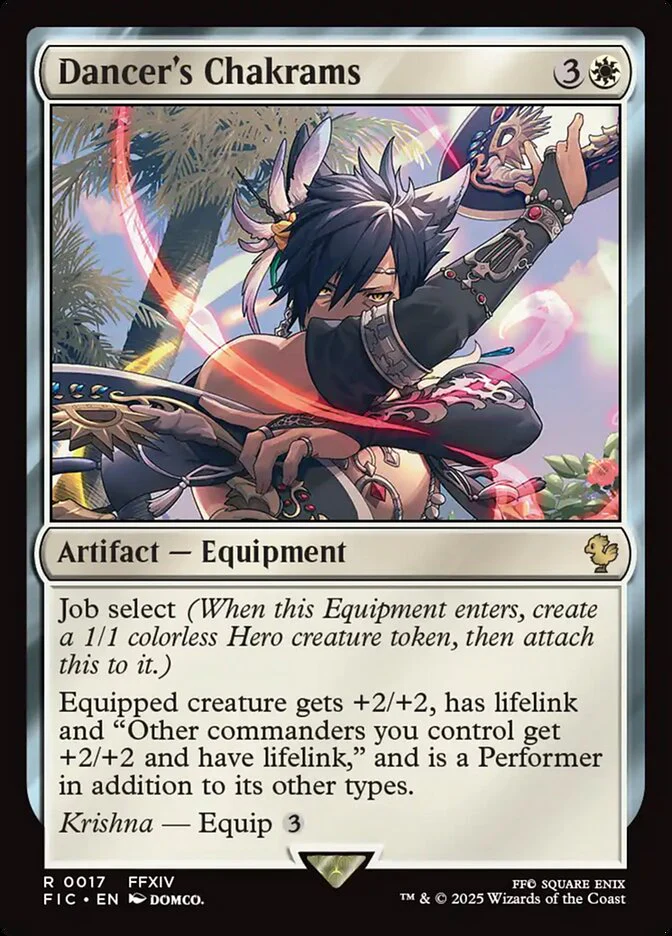 Dancer's Chakrams (17) - [Surge Foil] Final Fantasy Commander (FIC)