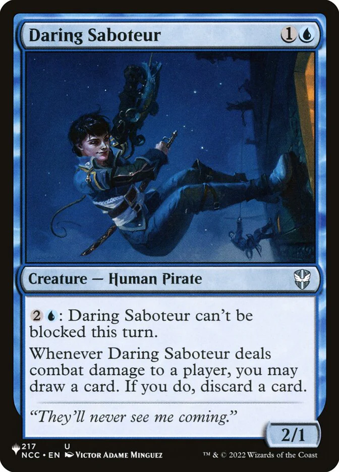 Daring Saboteur - The List (PLST)