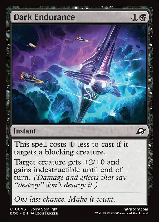 Dark Endurance (93) - [Foil] Edge of Eternities (EOE)