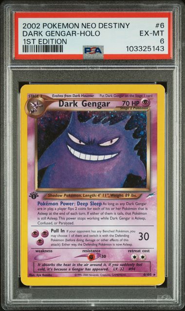 Dark Gengar #6 (1st Edition) - [Graded PSA 6] Neo Destiny (N4)