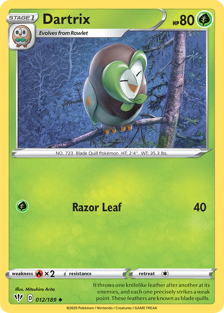 Dartrix (12/189) - Darkness Ablaze (DAA)
