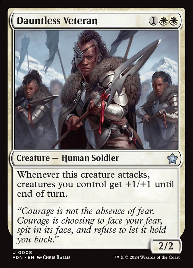 Dauntless Veteran - [Foil] Foundations (FDN)