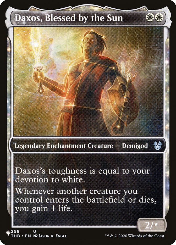 Daxos, Blessed by the Sun - [Showcase] The List (PLST)