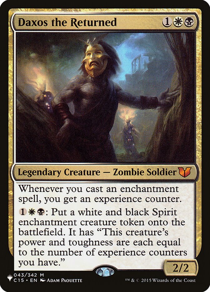 Daxos the Returned - The List (PLST)