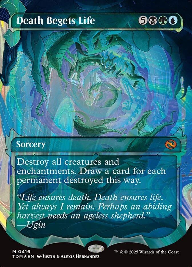 Death Begets Life (416) - [Halo Foil, Showcase] Tarkir: Dragonstorm (TDM)