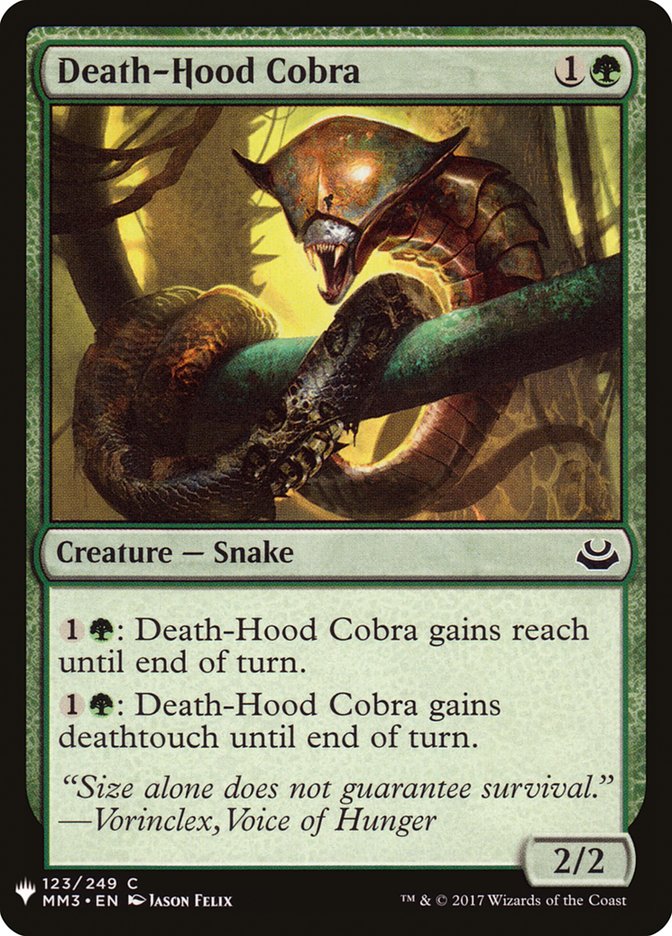 Death-Hood Cobra - The List (PLST)