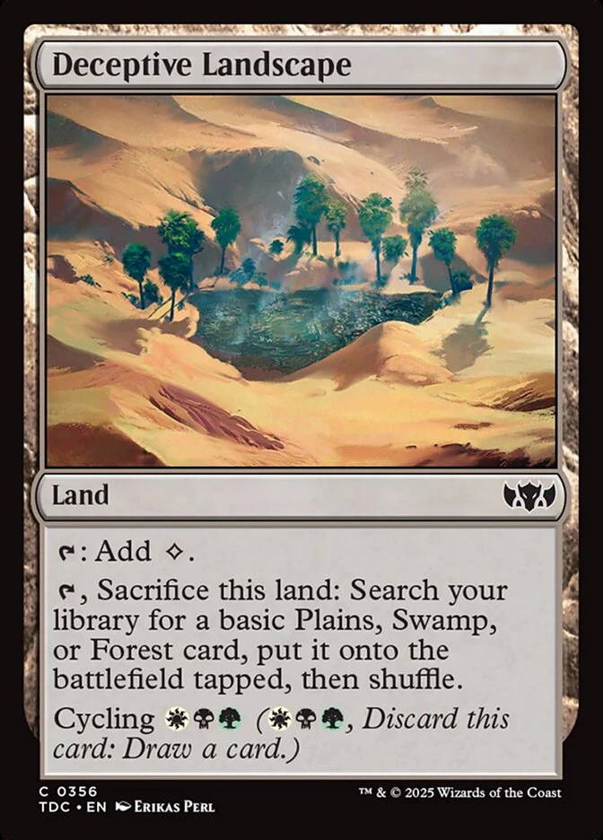 Deceptive Landscape - Tarkir: Dragonstorm Commander (TDC)