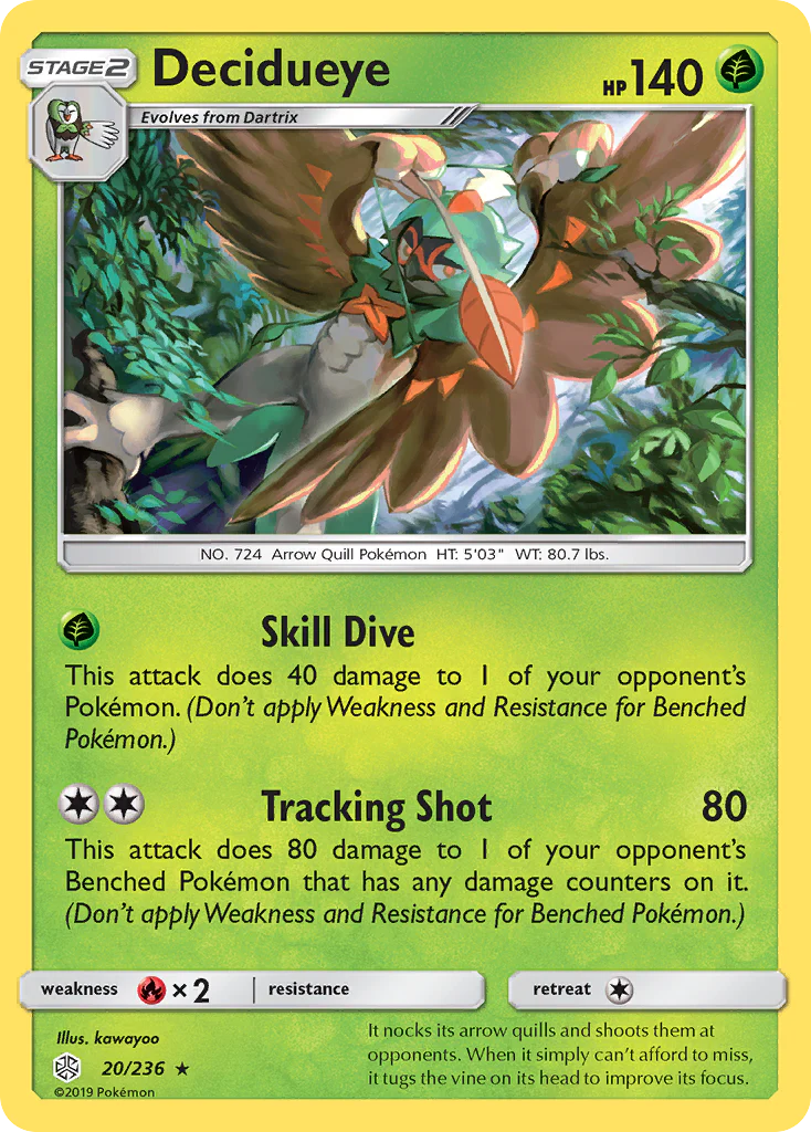 Decidueye (20/236) - [Holo Foil] Cosmic Eclipse (CEC)