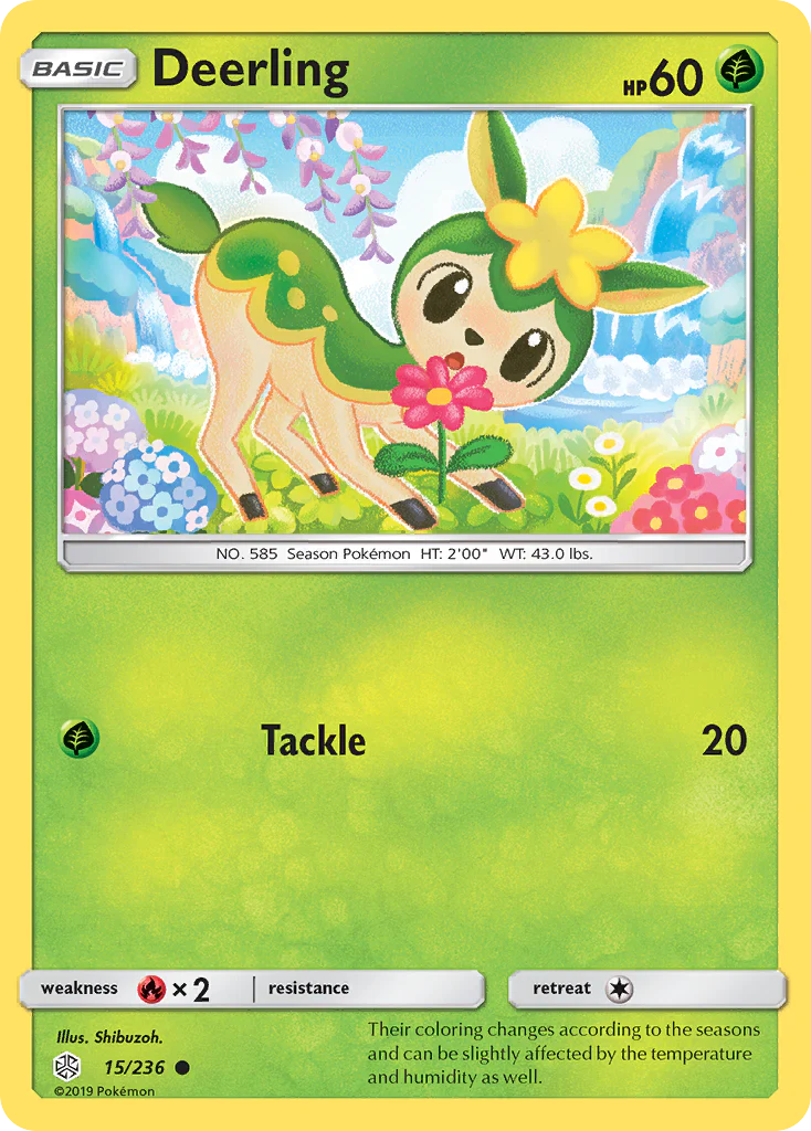 Deerling (15/236) - [Reverse Holo] Cosmic Eclipse (CEC)