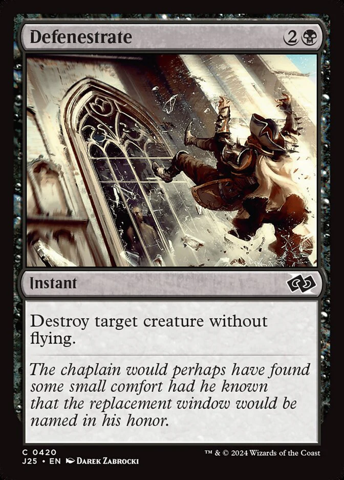 Defenestrate - Foundations Jumpstart (J25)