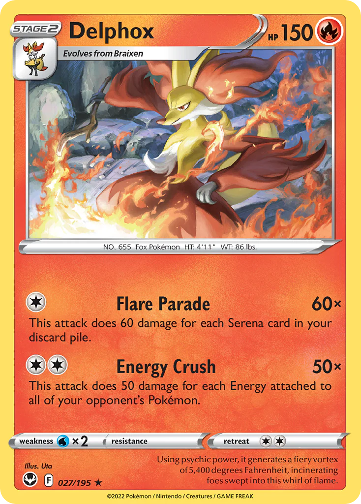 Delphox (27/195) - Silver Tempest (SIT)