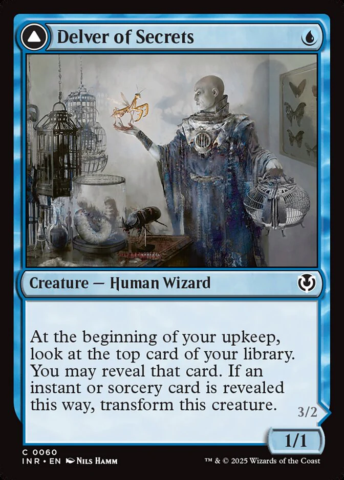 Delver of Secrets // Insectile Aberration - [Foil] Innistrad Remastered (INR)