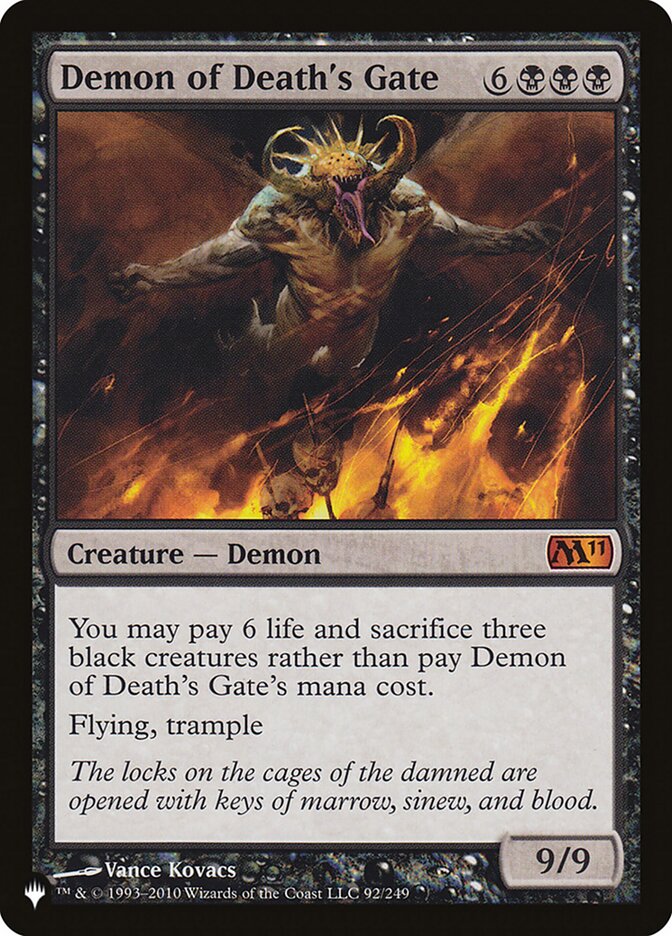 Demon of Death's Gate - The List (PLST)