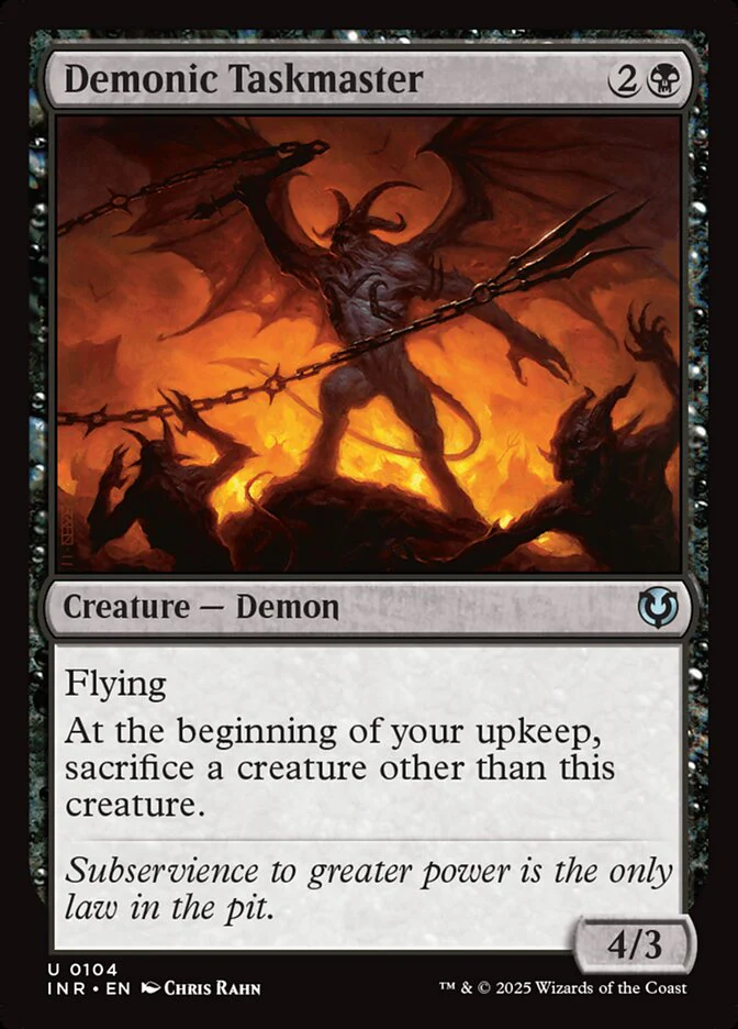 Demonic Taskmaster - [Foil] Innistrad Remastered (INR)