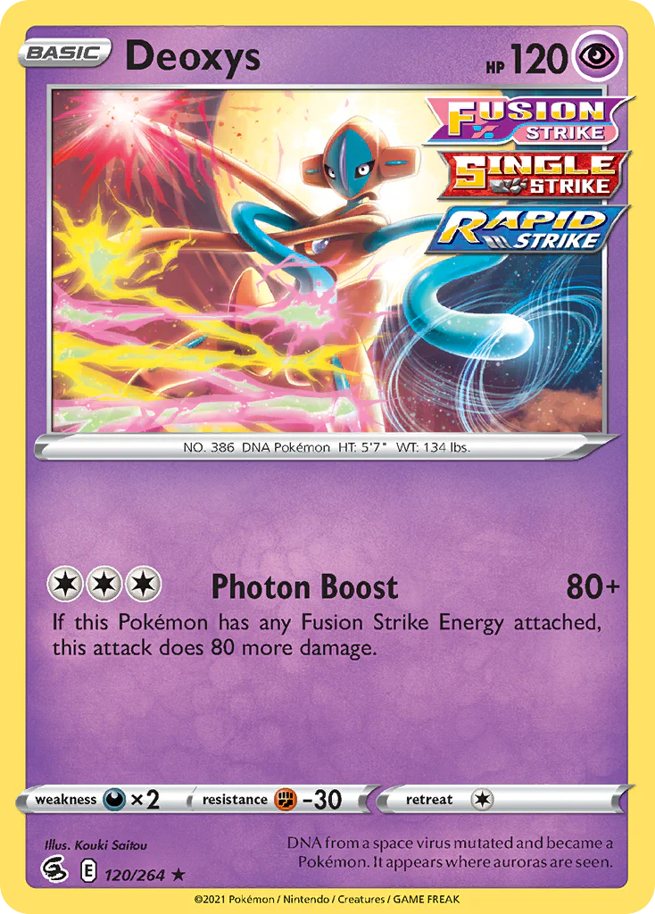 Deoxys (120/264) - [Reverse Holo] Fusion Strike (FST)