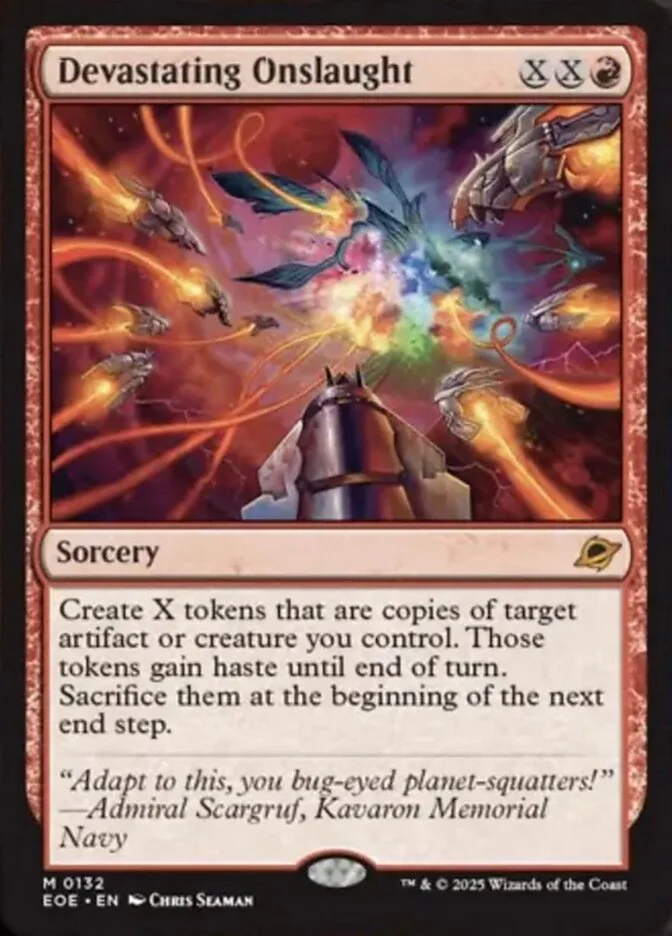 Devastating Onslaught (132) - [Foil] Edge of Eternities (EOE)