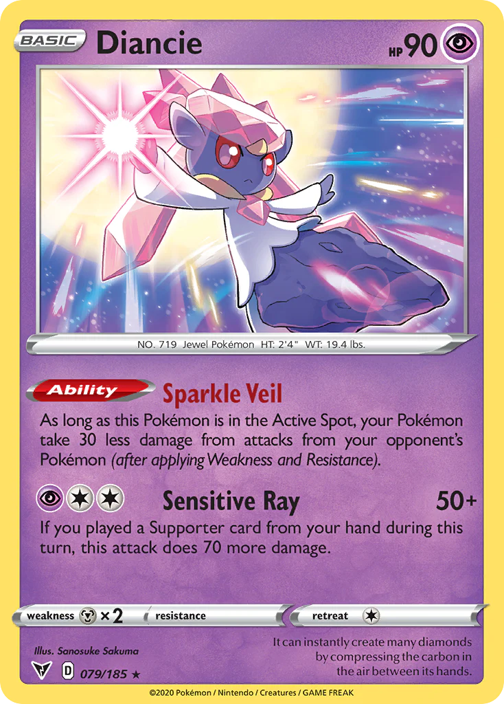 Diancie (79/185) - [Reverse Holo] Vivid Voltage (VIV)