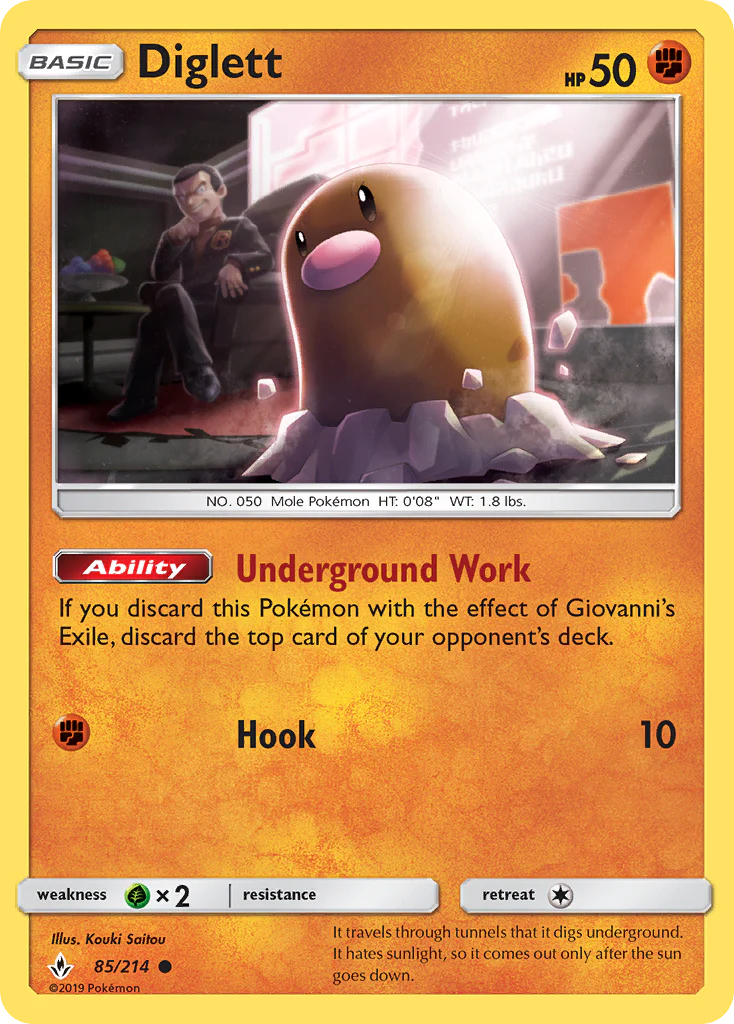 Diglett (85/214) - Unbroken Bonds (UNB)