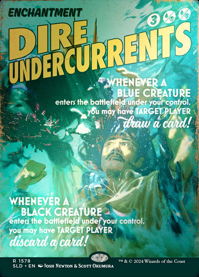 Dire Undercurrents (1578‚òÖ) - [Foil, Borderless] Secret Lair Drop (SLD)