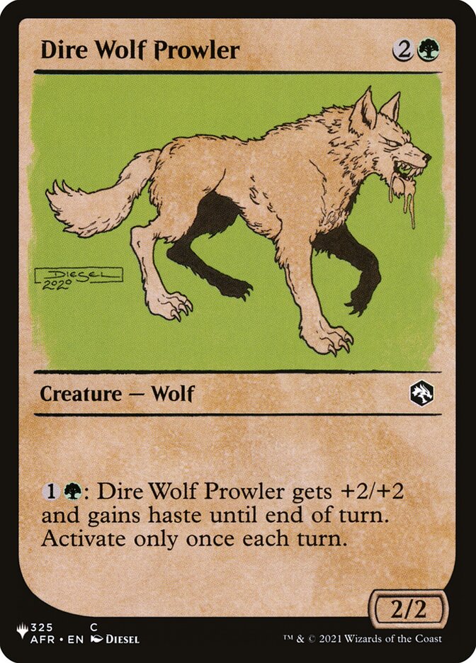 Dire Wolf Prowler - [Showcase] The List (PLST)