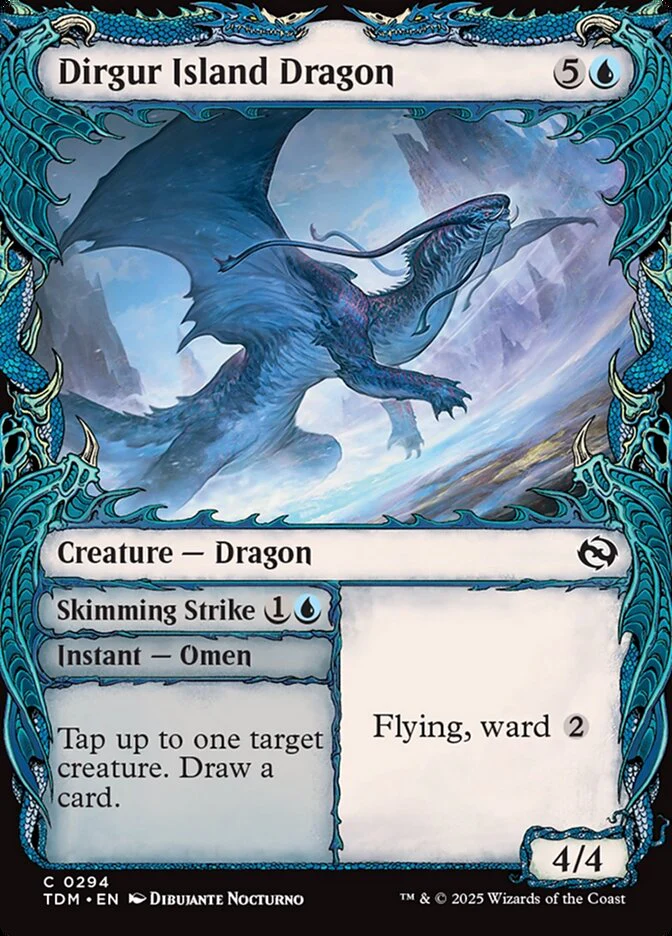 Dirgur Island Dragon // Skimming Strike (294) - [Showcase] Tarkir: Dragonstorm (TDM)