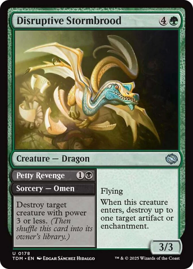 Disruptive Stormbrood // Petty Revenge (178) - [Foil] Tarkir: Dragonstorm (TDM)