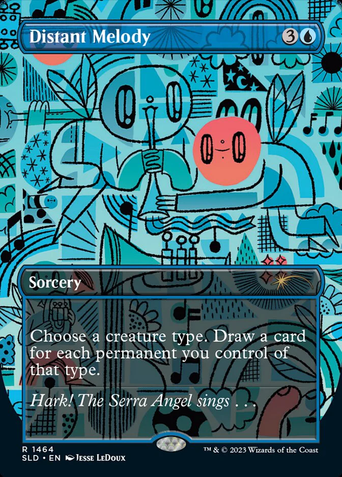 Distant Melody (1464) - [Borderless] Secret Lair Drop (SLD)
