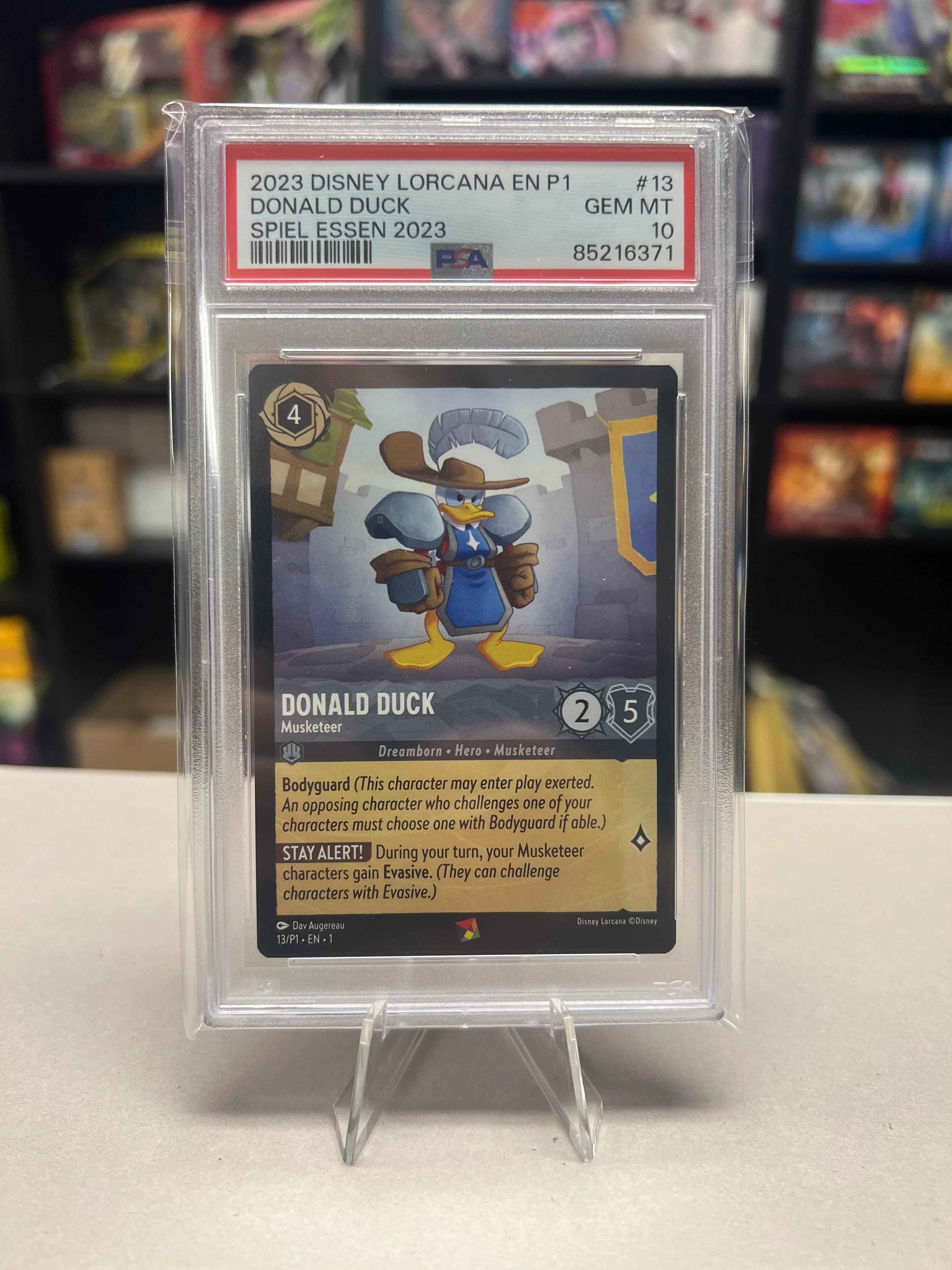 Donald Duck - Musketeer - [Spiel Essen Event Promo, Graded PSA 10] Promo (P1)